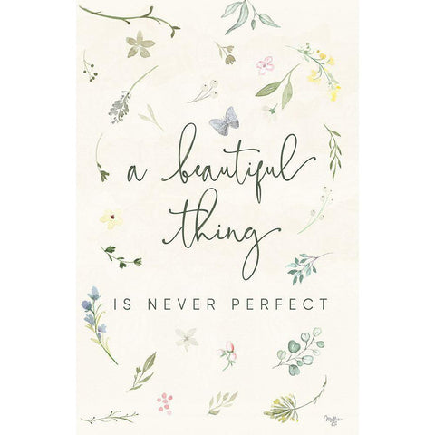 A Beautiful Thing Black Modern Wood Framed Art Print by Mollie B.