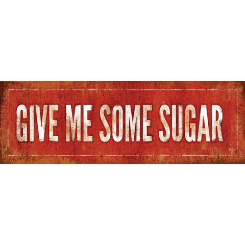 Give Me Some Sugar Gold Ornate Wood Framed Art Print with Double Matting by Mollie B.