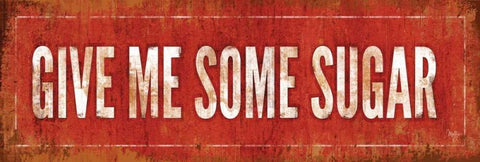 Give Me Some Sugar Black Ornate Wood Framed Art Print with Double Matting by Mollie B.