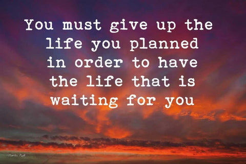 Life White Modern Wood Framed Art Print with Double Matting by Podt, Martin