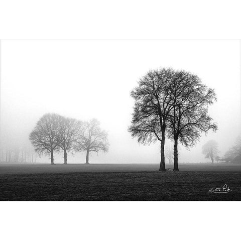 Together Again Black Modern Wood Framed Art Print with Double Matting by Podt, Martin