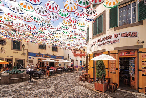 Bar Filhos DMar White Modern Wood Framed Art Print with Double Matting by Podt, Martin