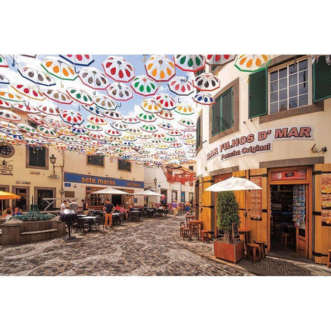 Bar Filhos DMar White Modern Wood Framed Art Print by Podt, Martin