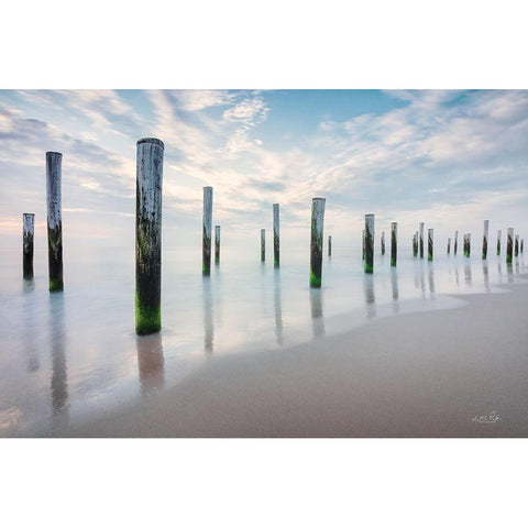 Standing Still Black Modern Wood Framed Art Print by Podt, Martin