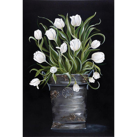 Anniversary Bouquet Black Modern Wood Framed Art Print with Double Matting by Norkus, Julie