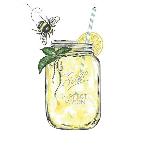 When Life Gives You Lemons Gold Ornate Wood Framed Art Print with Double Matting by Norkus, Julie