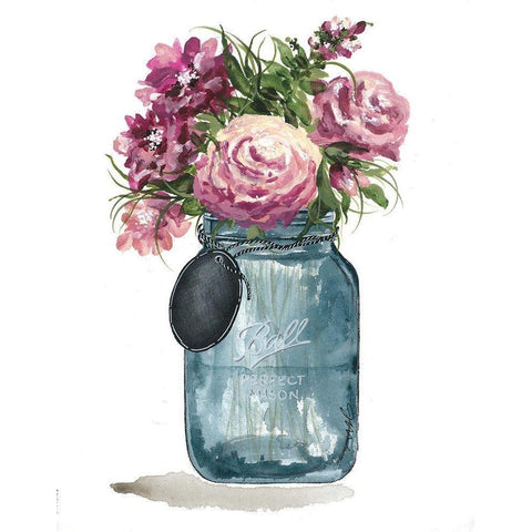 Stop to Smell the Flowers White Modern Wood Framed Art Print by Norkus, Julie