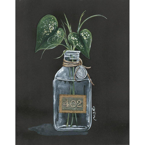 Philodendron White Modern Wood Framed Art Print by Norkus, Julie