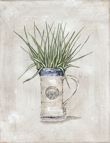 Mug Plant White Modern Wood Framed Art Print with Double Matting by Norkus, Julie