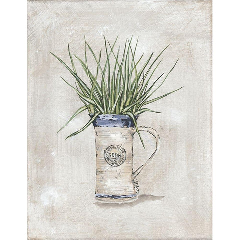 Mug Plant Black Modern Wood Framed Art Print with Double Matting by Norkus, Julie