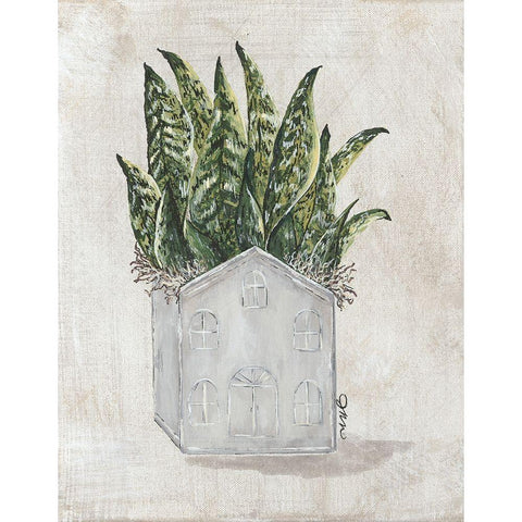 House Plant Black Modern Wood Framed Art Print by Norkus, Julie