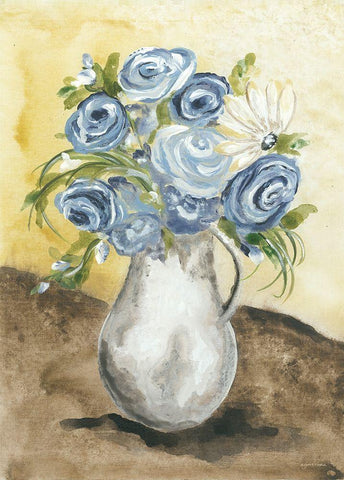 Sunny Day Flowers Black Ornate Wood Framed Art Print with Double Matting by Norkus, Julie