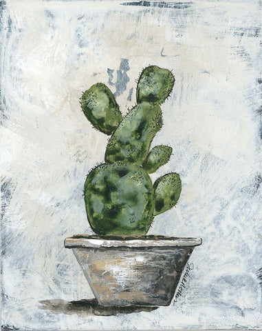 Prickly Cacti Black Ornate Wood Framed Art Print with Double Matting by Norkus, Julie