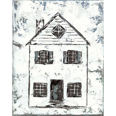 Shelter Series I White Modern Wood Framed Art Print by Norkus, Julie