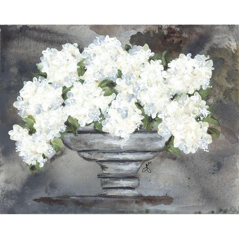 Snowball Hydrangeas I White Modern Wood Framed Art Print by Norkus, Julie