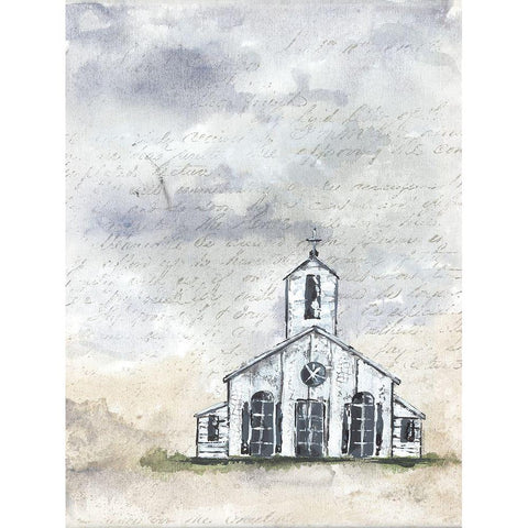 Haven Mini Worship Black Modern Wood Framed Art Print by Norkus, Julie