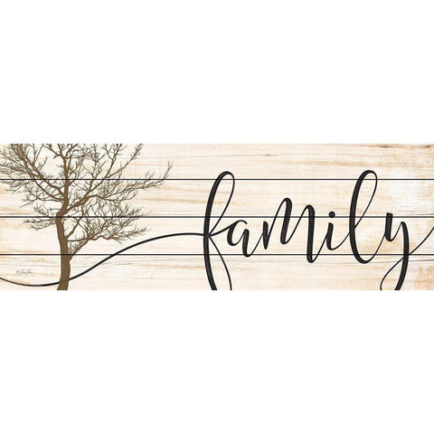 Family     Black Modern Wood Framed Art Print by Rader, Lauren