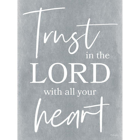 Trust in the Lord Gold Ornate Wood Framed Art Print with Double Matting by Rader, Lauren