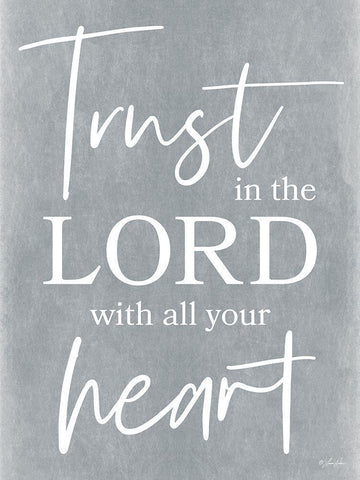 Trust in the Lord Black Ornate Wood Framed Art Print with Double Matting by Rader, Lauren