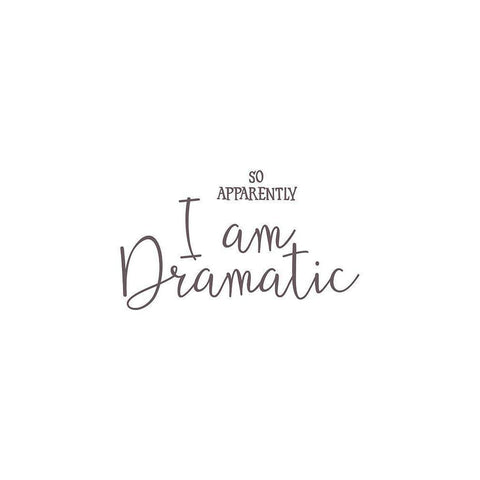 I am Dramatic Gold Ornate Wood Framed Art Print with Double Matting by Rader, Lauren