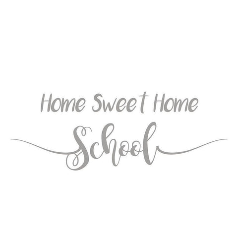 Home Sweet Home School Black Modern Wood Framed Art Print by Rader, Lauren
