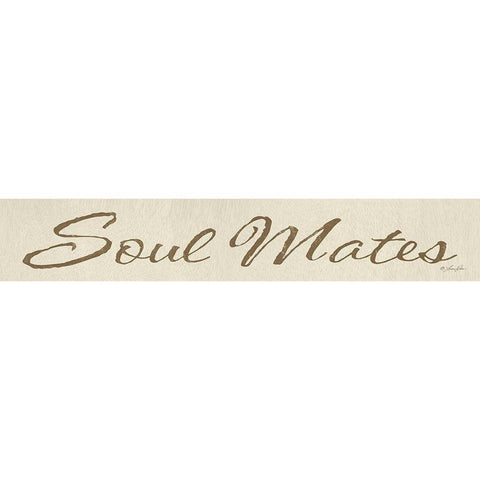 Soul Mates Black Modern Wood Framed Art Print by Rader, Lauren