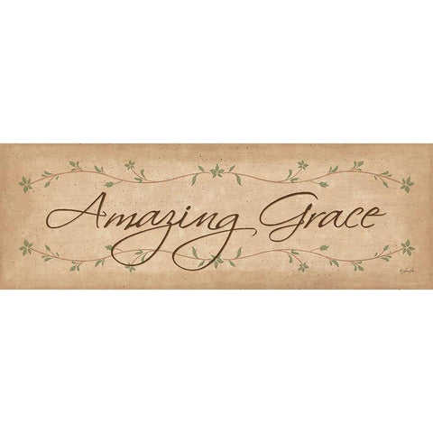 Amazing Grace White Modern Wood Framed Art Print by Rader, Lauren