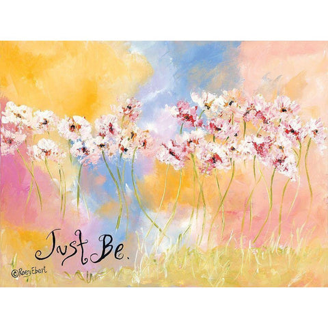 Just Be Gold Ornate Wood Framed Art Print with Double Matting by Ebert, Roey