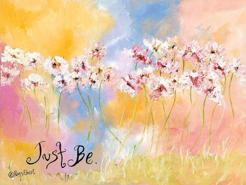 Just Be White Modern Wood Framed Art Print with Double Matting by Ebert, Roey