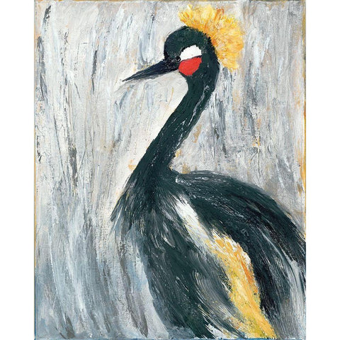 If the Crown Fits    Black Modern Wood Framed Art Print by Ebert, Roey