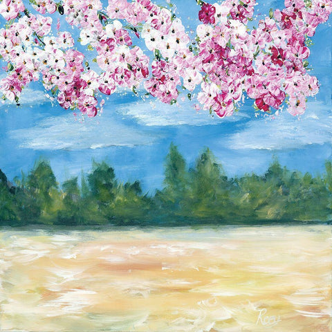 Looking Up Black Ornate Wood Framed Art Print with Double Matting by Ebert, Roey