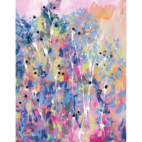 Wild Child Black Modern Wood Framed Art Print by Ebert, Roey