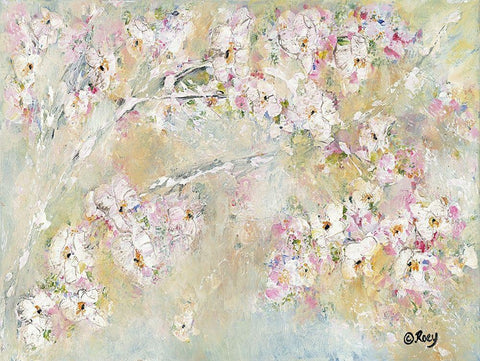 Branching Out White Modern Wood Framed Art Print with Double Matting by Ebert, Roey