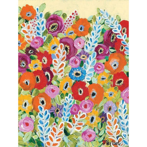Whimsy White Modern Wood Framed Art Print by Ebert, Roey