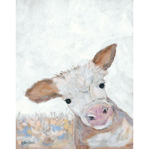 Moo Gold Ornate Wood Framed Art Print with Double Matting by Ebert, Roey