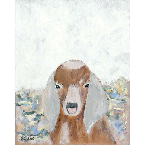 Goat Selfie Black Modern Wood Framed Art Print with Double Matting by Ebert, Roey