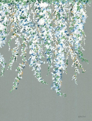 Wisteria in Bloom    Black Ornate Wood Framed Art Print with Double Matting by Ebert, Roey