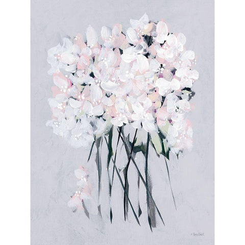 Romantic Floral I Black Modern Wood Framed Art Print by Ebert, Roey