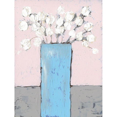 Cotton Vase Black Modern Wood Framed Art Print with Double Matting by Ebert, Roey