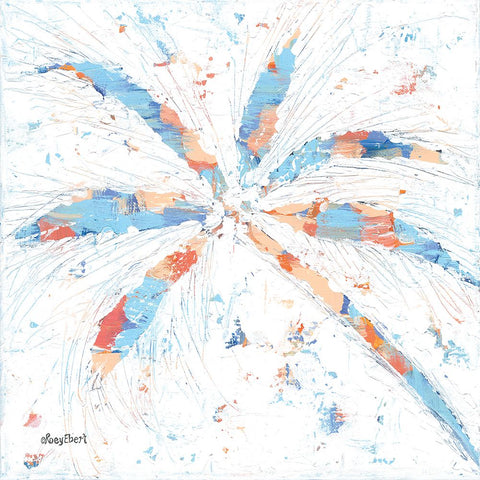 Palm Tree II White Modern Wood Framed Art Print with Double Matting by Ebert, Roey