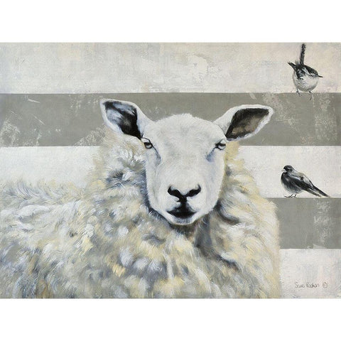 Gatherings Black Modern Wood Framed Art Print by Redman, Suzi