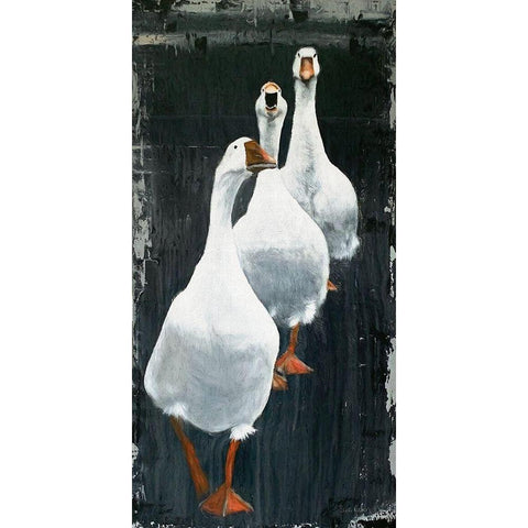 Ready, Set, Go Black Modern Wood Framed Art Print by Redman, Suzi