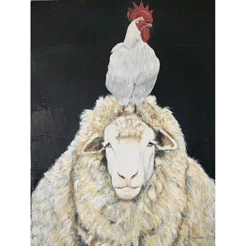 Mellow  White Modern Wood Framed Art Print by Redman, Suzi