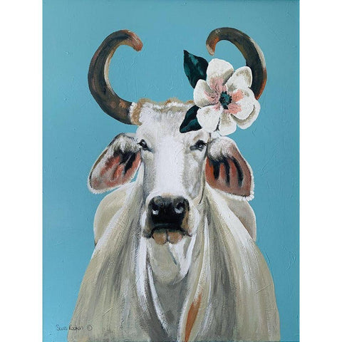 Margie Black Modern Wood Framed Art Print by Redman, Suzi