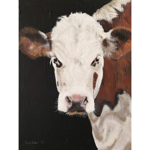 Portrait of a Hereford White Modern Wood Framed Art Print by Redman, Suzi