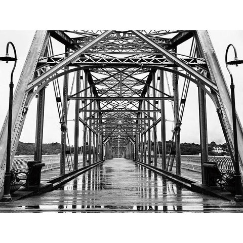 Bridge No. 9 Black Modern Wood Framed Art Print by Rigsby, Jennifer