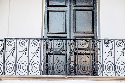 Door Beautiful White Modern Wood Framed Art Print with Double Matting by Rigsby, Jennifer