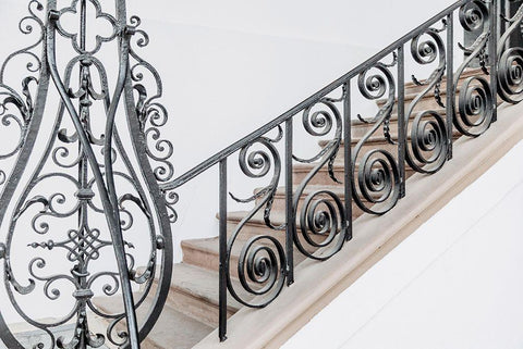 Step into Beautiful White Modern Wood Framed Art Print with Double Matting by Rigsby, Jennifer