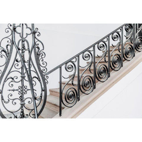 Step into Beautiful Black Modern Wood Framed Art Print with Double Matting by Rigsby, Jennifer