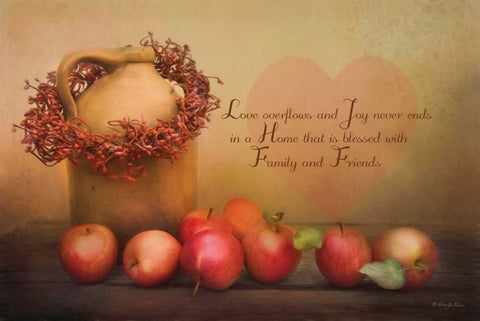 Family and Friends Black Ornate Wood Framed Art Print with Double Matting by Vieira, Robin-Lee